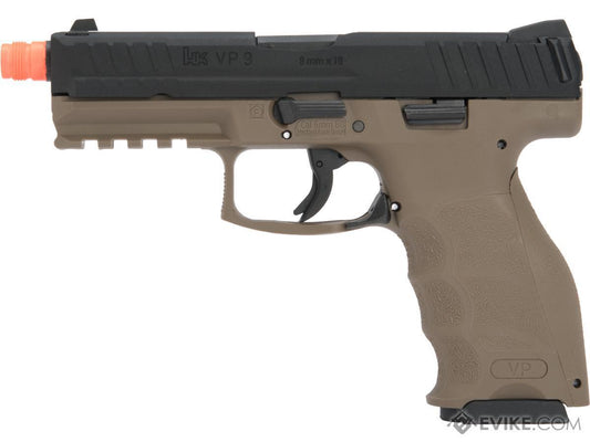 UMAREX / H&K Licensed VP9 Striker Fired Full Size Airsoft GBB Pistol (Color: Black / Flat Dark Earth)