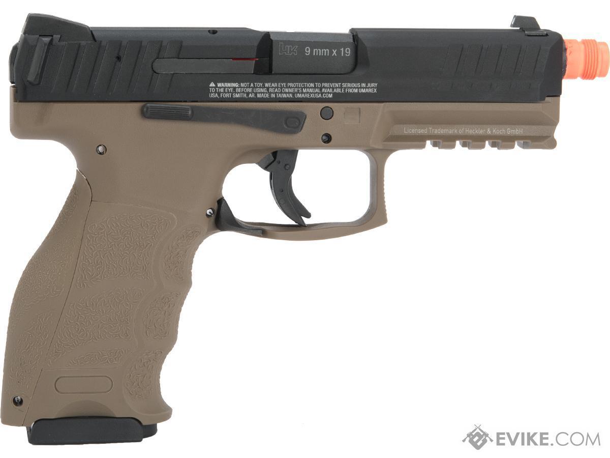 UMAREX / H&K Licensed VP9 Striker Fired Full Size Airsoft GBB Pistol (Color: Black / Flat Dark Earth)