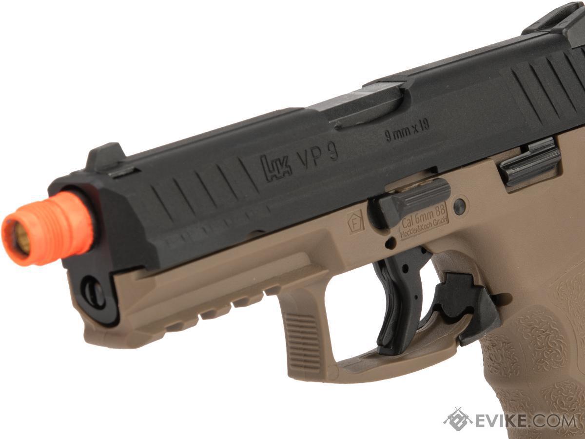 UMAREX / H&K Licensed VP9 Striker Fired Full Size Airsoft GBB Pistol (Color: Black / Flat Dark Earth)