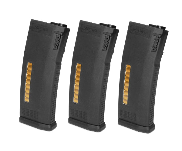 KWA MS120 AEG Mid-Cap Magazines - 3 Pack